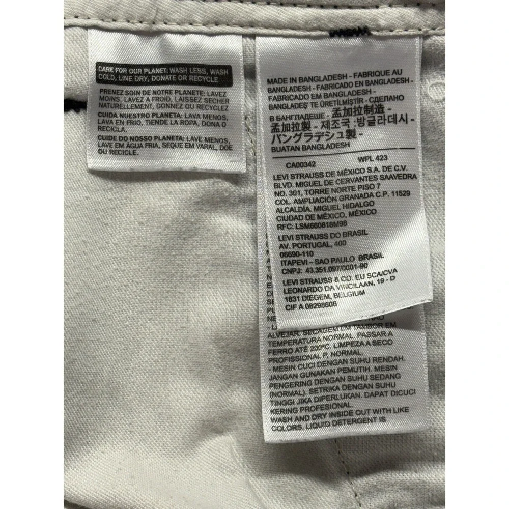Levi Strauss Mens Cargo Shorts 32 Gray Ripstop Utility Pockets 74943-0033